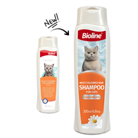 Bioline Multi Coloured Hair Shampoo For Cats 200ml[Volume - 200ml]