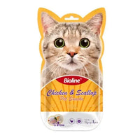 Thumbnail for Bioline Cat Treats - 5x15g[Flavor - Chicken & Scallop]