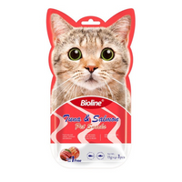 Thumbnail for Bioline Cat Treats - 5x15g[Flavor - Tuna & Salmon]