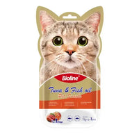 Thumbnail for Bioline Cat Treats - 5x15g[Flavor - Tuna & Fish]