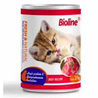 Thumbnail for Bioline Canned Cat Food 375g-[Flavor - Beef]