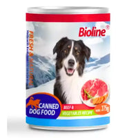 Thumbnail for Bioline Canned Dog Food 375g-[Flavor - Beef & Vegetables]