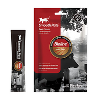 Thumbnail for Bioline Natural Feast Smooth Pate-Beef Flavor (15gx5pcs)