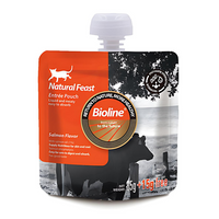 Thumbnail for Bioline Natural Feast Entree Pouch Salmon Flavor  85g+15g (Min Order : 6pcs)