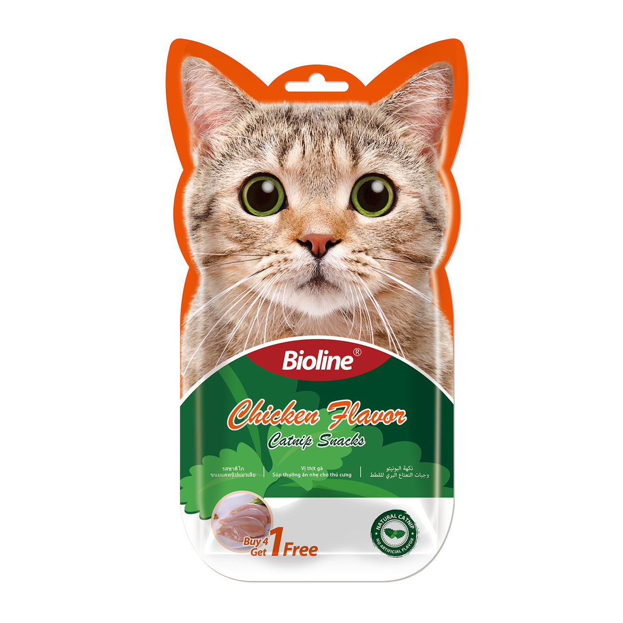 Bioline Catnip Snacks - 5x15g[Flavor - Chicken]