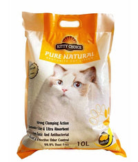 Thumbnail for Kitty Choice Pure Natural Bentonite Cat Litter- 10L (10kg)[Flavor - Lemon]