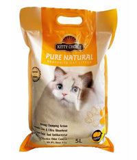 Thumbnail for Kitty Choice Pure Natural Bentonite Cat Litter- 5L (5kg)[Flavor - Lemon]