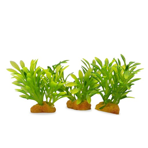 Yusee Aquarium Decorations - Artificial Plant 70610A-4 [Height:4"]
