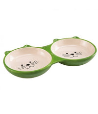 Thumbnail for Ferplast Izar Double Ceramic Bowl For Cats - 0.23 L