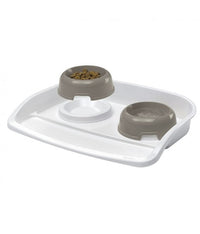 Thumbnail for Ferplast Maxi Lindo Plastic Bowls With Tray - 53 x 39 x h 8 cm - 1L