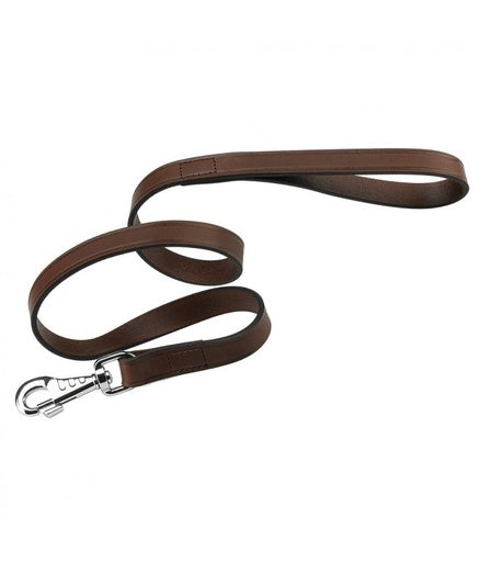 Ferplast VIP G Bull Leather Dog Leash[Color - Brown, Dimension - 12mm x L 120cm]