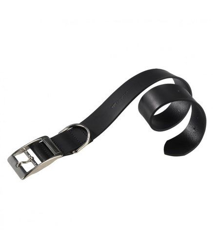 Ferplast Natural C Leather Dog Collar[Color - Black, Dimension - 37-45cm x 25mm]