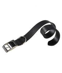Thumbnail for Ferplast Natural C Leather Dog Collar[Color - Black, Dimension - 37-45cm x 25mm]