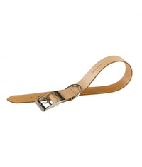 Thumbnail for Ferplast Natural C Leather Dog Collar[Color - Beige, Dimension - 37-45cm x 25mm]