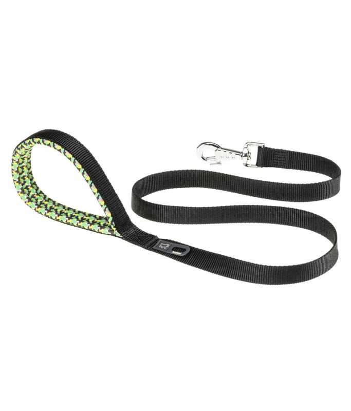 Ferplast Daytona Fantasy G Nylon Dog Leash With Soft Grip[Color - Black, Dimension - 20mm x L 120cm]