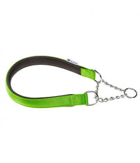 Ferplast Daytona CSS Semi - Pull - Out Collar With Soft Padding[Color - Green, Dimension - 40cm x 15mm]