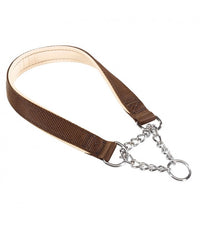 Ferplast Daytona CSS Semi - Pull - Out Collar With Soft Padding[Color - Brown, Dimension - 50 cm x 20mm]
