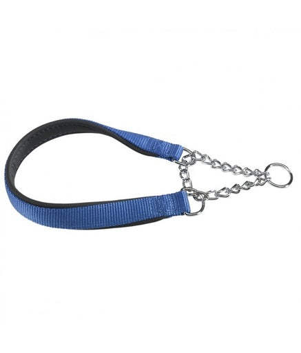 Ferplast Daytona CSS Semi - Pull - Out Collar With Soft Padding[Color - Blue, Dimension - 60cm x 25mm]