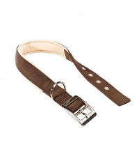 Thumbnail for Ferplast Daytona C Nylon Dog Collar[Color - Brown, Dimension - 37-45cm x 25mm]