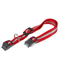 Ferplast Club Reflex C - Reflective dog leash complete with magnetic clasp - Black / Blue / Red[Color - Maroon, Dimension - 30 x 44cm x 15mm]