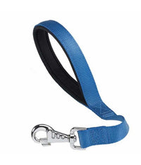 Thumbnail for Ferplast Daytona GM 25/45 Short Nylon Dog Lead With Soft Padding and Hygienic Bag Holder[Color - Blue, Dimension - 25mm x L 45cm]