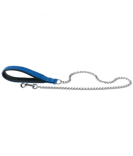 Ferplast Daytona GM Chrome Leash[Color - Blue, Dimension - 25mm x L 100cm]
