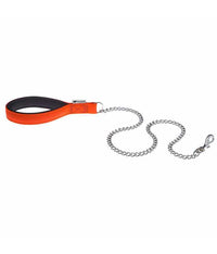 Ferplast Daytona GM Chrome Leash[Color - Orange, Dimension - 25mm x L 100cm]