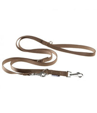 Thumbnail for Ferplast Club GA Adjustable Nylon Dog Leash[Color - Brown, Dimension - 15mm x L 120cm]
