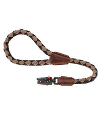 Ferplast Twist Matic GM Short Leash For Dogs Complete With Magnetic Snap Hook[Color - Brown, Dimension - Ø12mm x L 60cm]