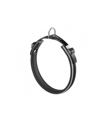 Ferplast Ergocomfort Dog Collar with micro-regulating system[Color - Grey, Dimension - 25-33cm x 15mm]