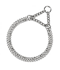 Thumbnail for Ferplast Chrome CSS - Semi Choke-Chain Dog Collar Made of Metal[Dimension - 54 x 62cm]