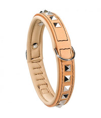 Ferplast Giotto Luxor Collar-Black C30-58-102[Color - Beige, Dimension - 35-39cmx20mm]