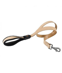 Thumbnail for Ferplast Giotto G Dog Leather Leads[Color - Beige, Dimension - 20mm x L 120cm]