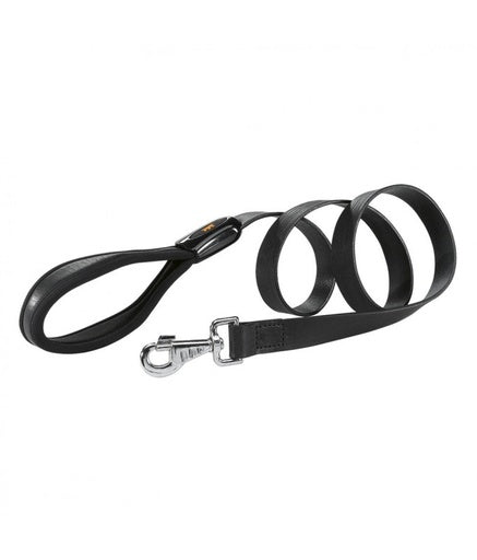 Ferplast Giotto G Dog Leather Leads[Color - Black, Dimension - 25mm x L 120cm]