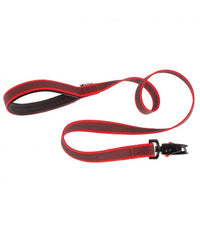Thumbnail for Ferplast Daytona Gummy Matic GDog Lead Complete With Automatic Carabiner (20mm x L 120cm)[Color - Red, Dimension - 20mm x L 120cm]
