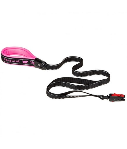 Ferplast Sport Dog Matic G Padded Dog Leash Complete With Automatic Carabiner[Color - Pink, Dimension - 20mm x L 120cm]