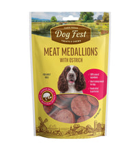 Thumbnail for Dog Fest Medallions With Ostrich For Adult Dogs[Weight - 90g]