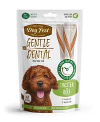 Thumbnail for Dog Fest Dental Treats For Adult Dogs -Twister -Beef 90g (13cm)