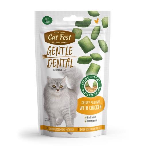 Cat Fest Dental Treats For Cats -Crispy Pillows -Chicken 30g
