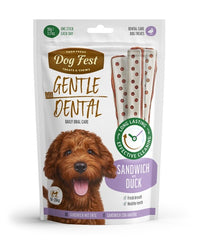 Thumbnail for Dog Fest Dental Treats For Adult Dogs -Sandwich -Duck 90g