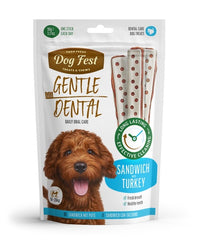 Thumbnail for Dog Fest Dental Treats For Adult Dogs -Sandwich -Turkey 90g