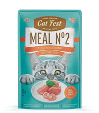 Thumbnail for Cat Fest Meal No 2 Cat Food in Jelly-Tuna With Shrimp 50g [Minimum Order:12pcs]
