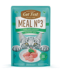 Thumbnail for Cat Fest Meal No 3 Cat Food in Jelly-Tuna With Chicken 50g [Minimum Order:12pcs]