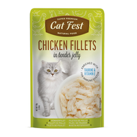 Thumbnail for Cat Fest Chicken Fillets In Tender Jelly For Cats 70g [MOQ:12pcs]