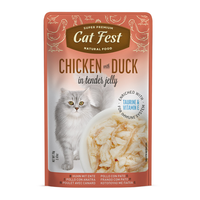 Thumbnail for Cat Fest Chicken With Duck In Tender Jelly For Cats 70g [MOQ:12pcs]