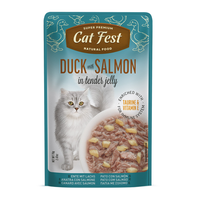Thumbnail for Cat Fest Duck With Salmon In Tender Jelly For Cats 70g [MOQ:12pcs]