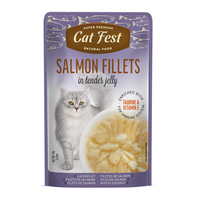 Thumbnail for Cat Fest Salmon Fillets In Tender Jelly For Cats 70g [MOQ:12pcs]