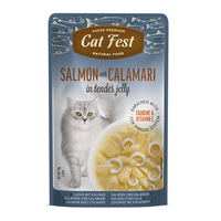 Thumbnail for Cat Fest Salmon With Calamari In Tender Jelly For Cats 70g [MOQ:12pcs]