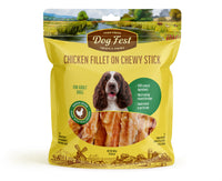Dog Fest Chicken Fillet On Chewy Stick For Adult Dogs - 500g