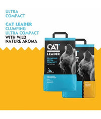 Thumbnail for Geohellas Cat Leader Clumping Ultra Compact Cat Litter[Weight - 10kg, Flavor - Baby Powder]
